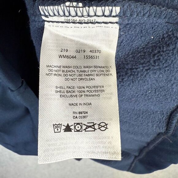 Columbia Mens Size XL Full Zip Front Jacket Blue Fleece Lined Zippered Pockets - Picture 5 of 7